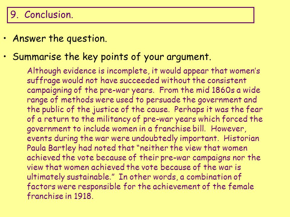 Lesson 3: Argumentative Essays and Women's Fight for Equality
